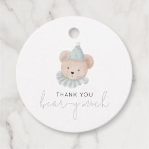 Tack Bear-y Much Gåvor Etiketter