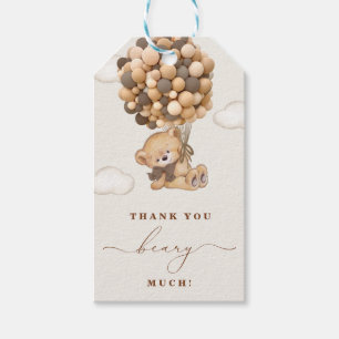 Tack Beary Mch Gift-Märkre Presentetikett