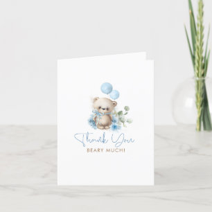 Tack Beary Mear Baby Shower Kort