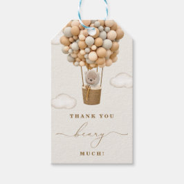 Tack Beary Mycket Baby Shower Presentetikett
