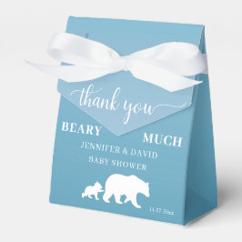 Tack Beary Mycket Blue Baby Shower Presentaskar