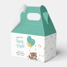 Tack Beary Mycket Cute Baby Bear Kön Neutral Presentaskar