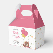 Tack Beary Mycket Cute Baby Bear Rosa Girl Girl Gi