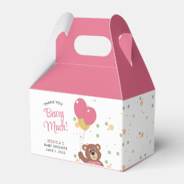 Tack Beary Mycket Cute Baby Bear Rosa Girl Girl Gi Presentaskar