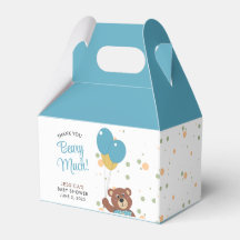 Tack Beary Mycket Cute Blue Bear Unge Pojke