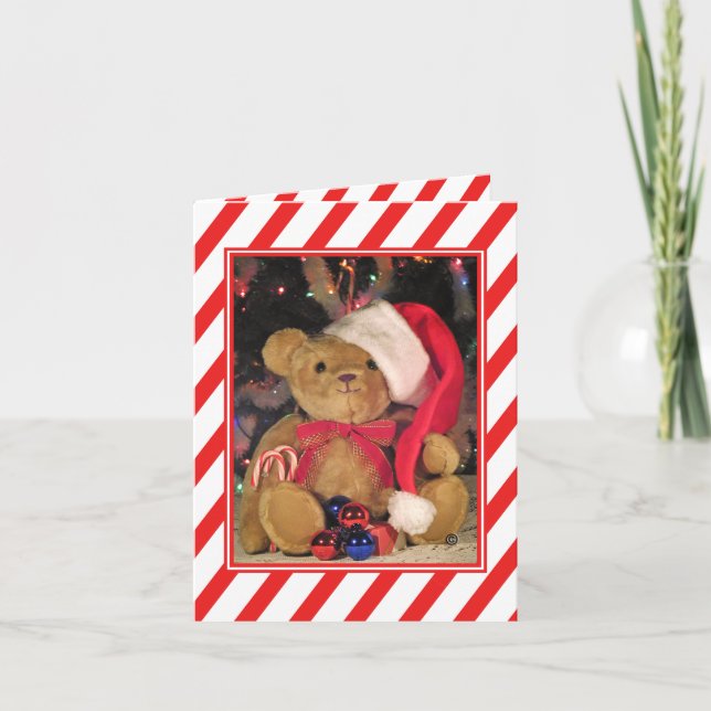 Tack Beary mycket nalle Helgkort (Framsida)