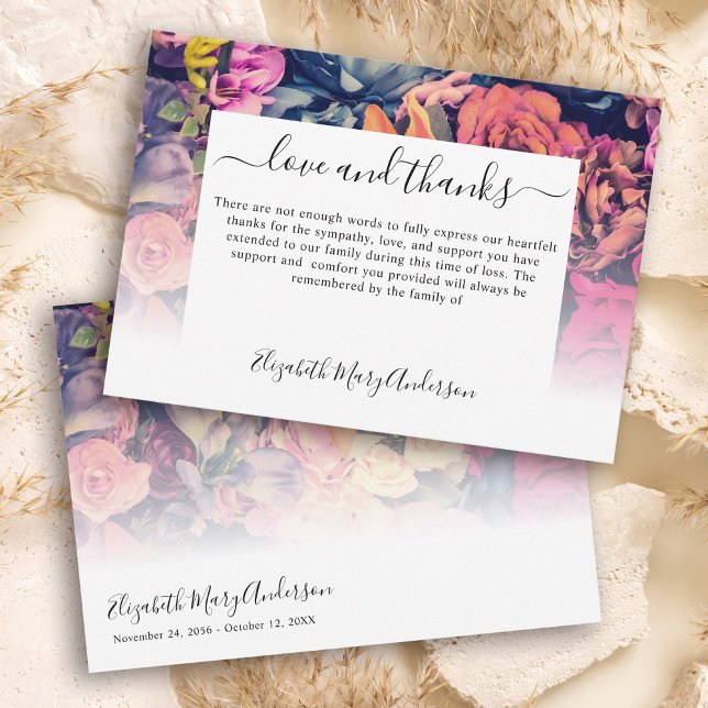 Tack Bereavement Moody Blommigt Memorial (Skapare uppladdad)
