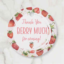 Tack Berry Much Berry Första födelsedag Gåvor Etiketter