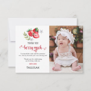 Tack 'Berry Much' jordgubbsfoto