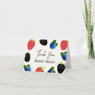 Tack Berry Much - Pun Card Kort