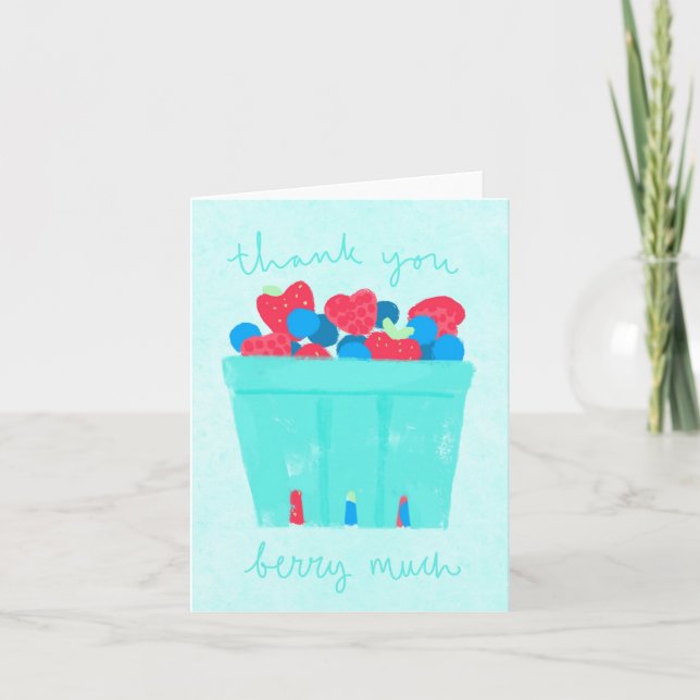 Tack Berry Mycket Note Card (Framsida)