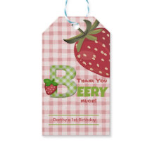 Tack Berry Mycket Sweet Strawberry Gift Märkre