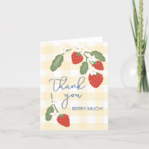 Tack Berry Mycket Sweet Strawberry Land Card