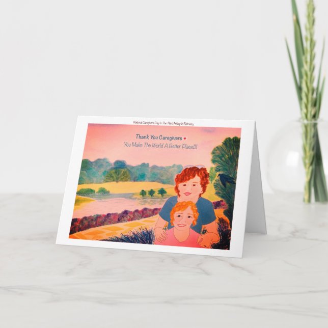 Tack bil för utvärdering av nationalräkenskapsdaga kort (Framsida)