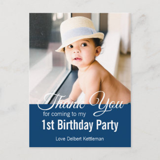 Tack Birthday Boy Vykort