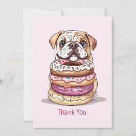 Tack Birthday Engelska Bulldog