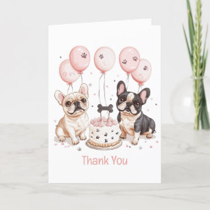 Tack Birthday Fransk Bulldog Birthday Cake Kort