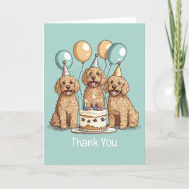 Tack Birthday Goldendoodle Hundar Kort