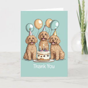 Tack Birthday Goldendoodle Hundar Kort