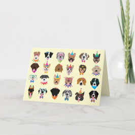 Tack Birthday Hund Pawty Animals Kort