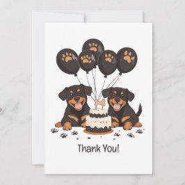 Tack Birthday Rottweiler Hundar