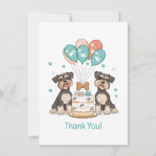 Tack Birthday Schnauzer Hundar Kort