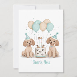 Tack Birthday Standard Pudel Hundar