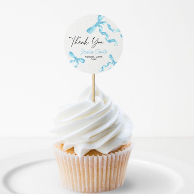 Tack Blå Båge Klistermärke (Skapare uppladdad)