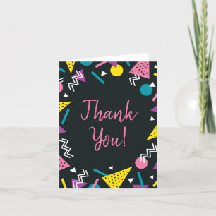 Tack Black and Retro Kort