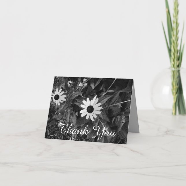 Tack Black and White Flowers (Framsida)