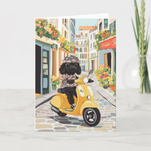 Tack Black Doodle Riding Scooter Kort