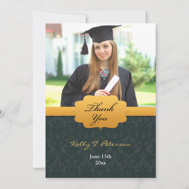 Tack Black Guld-fotokort (Framsida)