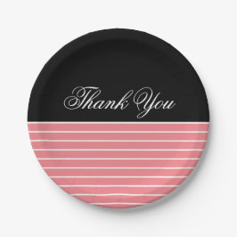Tack Black Pink White Stripes