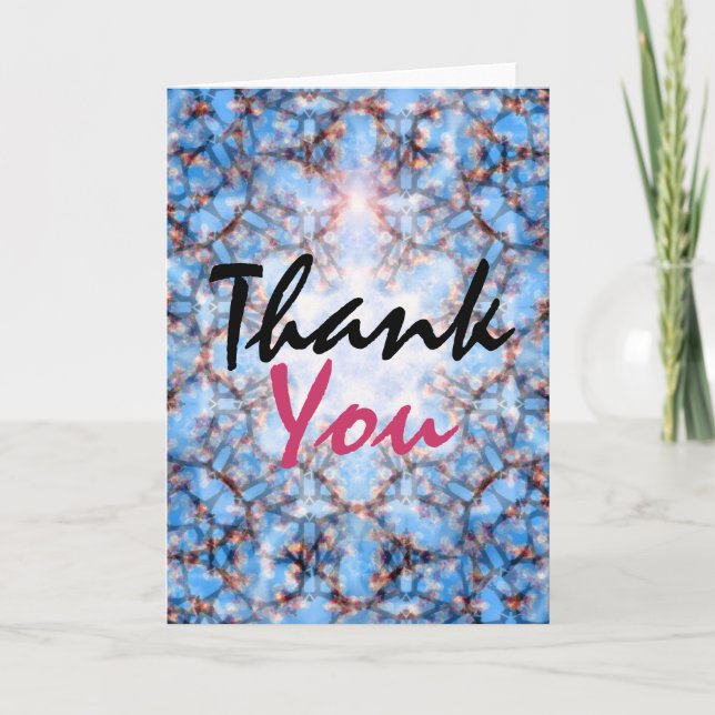 Tack-blåkort Tack Kort (Framsida)