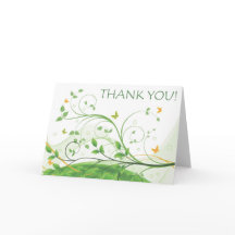 Tack (Blommigt för Grönt och Orange)