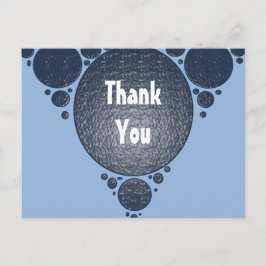 Tack Blue Modern Business Apprecition Vykort