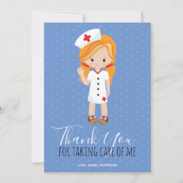 Tack Blue White Polka Dot Ginger Nurse