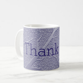 Tack Blue Winter Träd Grenar Avskrivning Kaffemugg