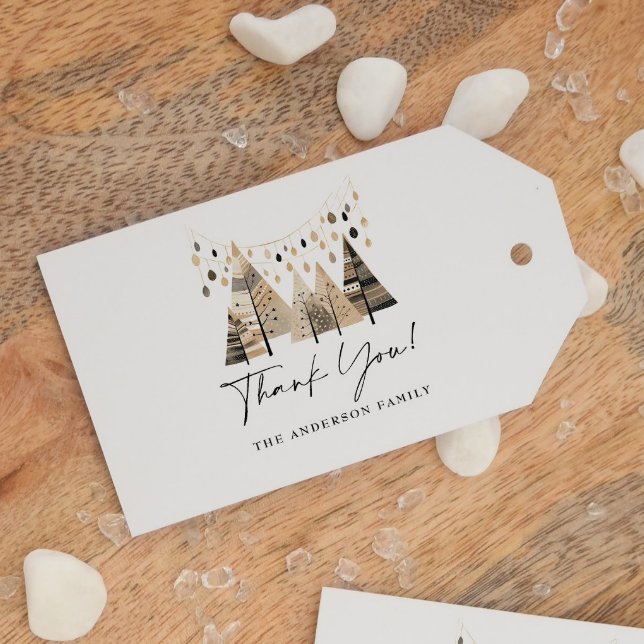 Tack Boho-julen Presentetikett (Skapare uppladdad)