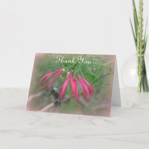 Tack bokmärkesblomma kort
