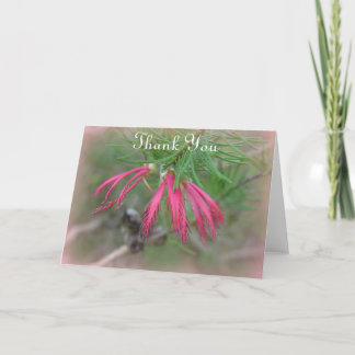 Tack bokmärkesblomma kort