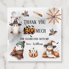 Tack Boo Much Cute Spooky Ghost Gåvor Etiketter