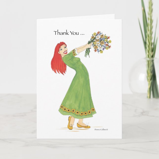 Tack, Bouquet Kindness Tack Kort (Framsida)