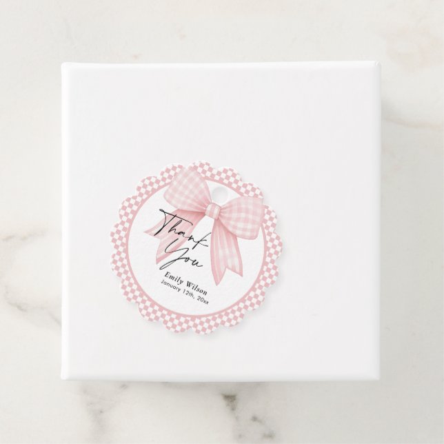 Tack Bow  Gåvor Etiketter (På plats)