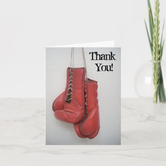 Tack Boxing-kort (Framsida)