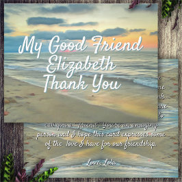 Tack Bra Friend Ocean Sunset 0735-kort