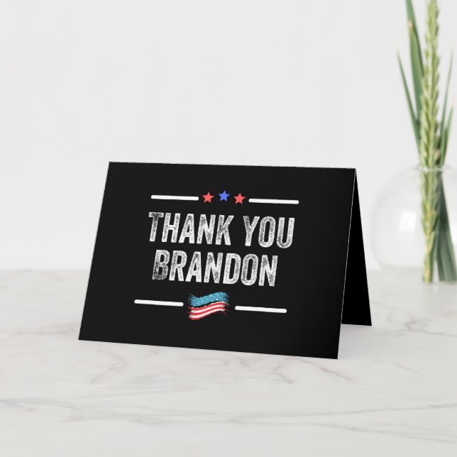 Tack Brandon Kort (Framsida)