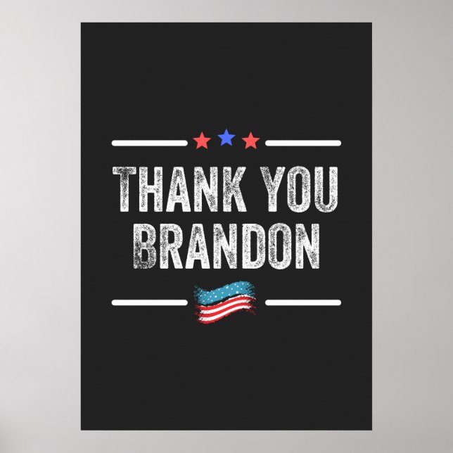 Tack Brandon Poster (Framsidan)