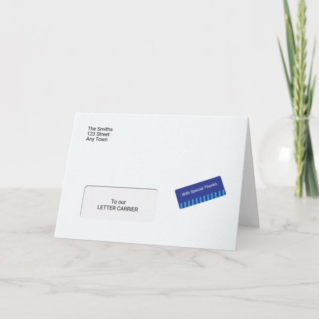 Tack Brev Carrier! Kort (Framsida)