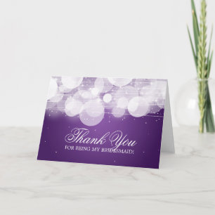 Tack Bridesmaid Glow & Gnistra Lila Kort
